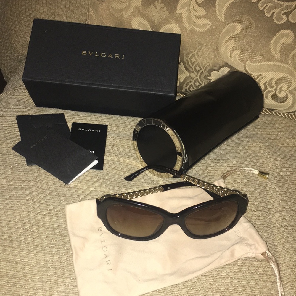 EUC BVLGARI Polarized Mother of Pearl Sunglasses - Picture 2 of 16